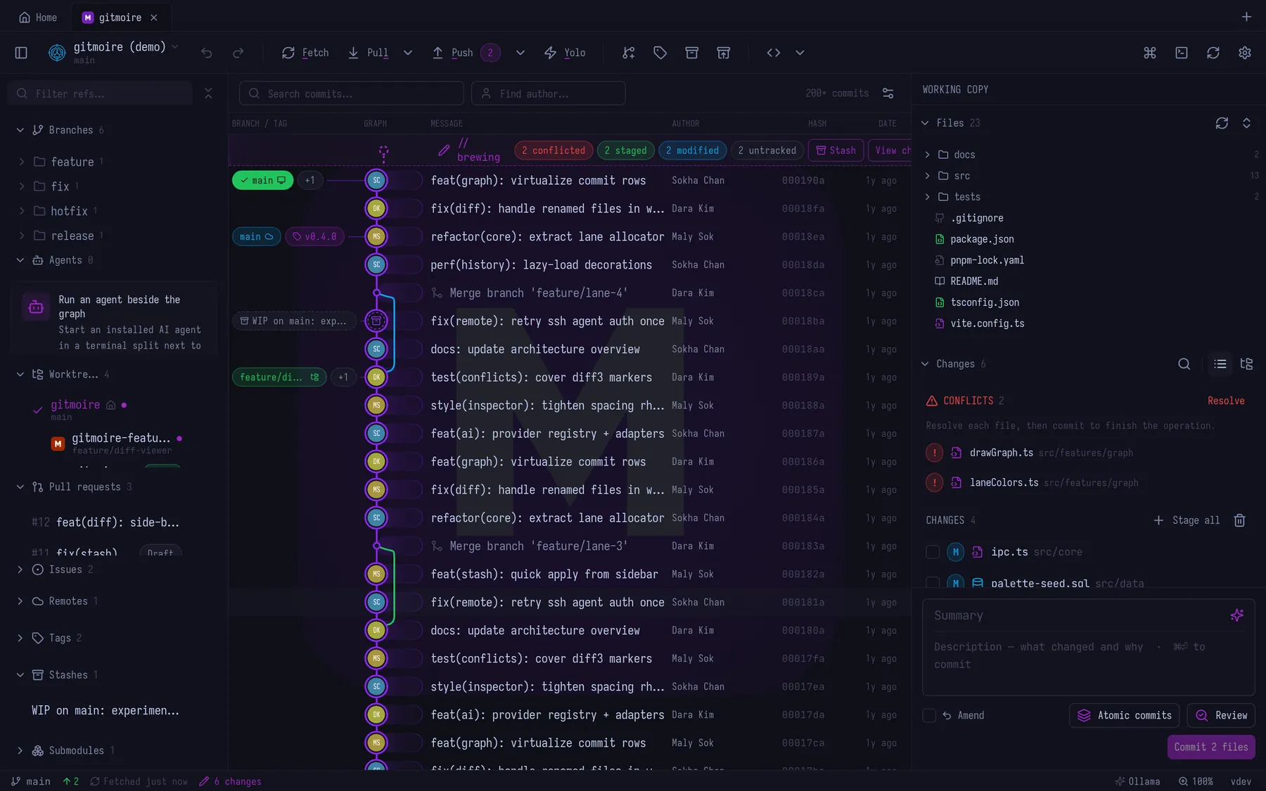 gitmoire in the Dark Magic theme